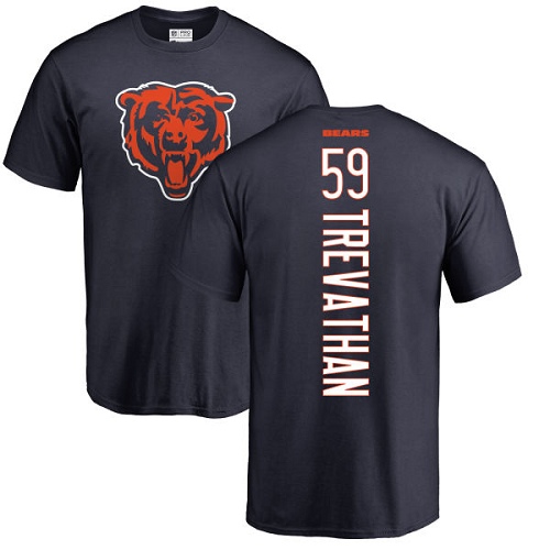 Chicago Bears Men Navy Blue Danny Trevathan Backer NFL Football #59 T Shirt->chicago bears->NFL Jersey